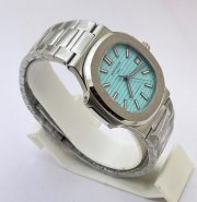 Patek Philippe Nautilus Tiffany & Co Swiss ETA Caliber 26-330 Valjoux Movement Automatic Watch - Image 4