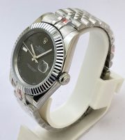 Rolex Date-Just Roman Mark Grey Steel Swiss Automatic Watch - Image 4