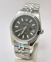 Rolex Date-Just Stick Mark Grey Steel Swiss Automatic Watch - Image 2