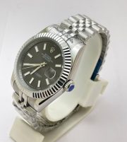 Rolex Date-Just Stick Mark Grey Steel Swiss Automatic Watch - Image 4