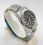 Rolex Date-Just Stick Mark Grey Steel Swiss Automatic Watch - Image 5