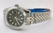 Rolex Date-Just Stick Mark Grey Steel Swiss Automatic Watch - Image 6