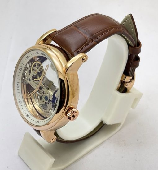 Patek Philippe Bridge Leather Strap Swiss Automatic Watch - Image 3