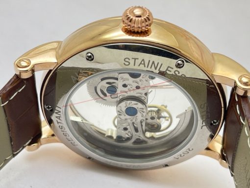 Patek Philippe Bridge Leather Strap Swiss Automatic Watch - Image 7