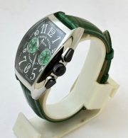 Franck Muller Casablanca Chronograph Green Leather Strap Watch - Image 3