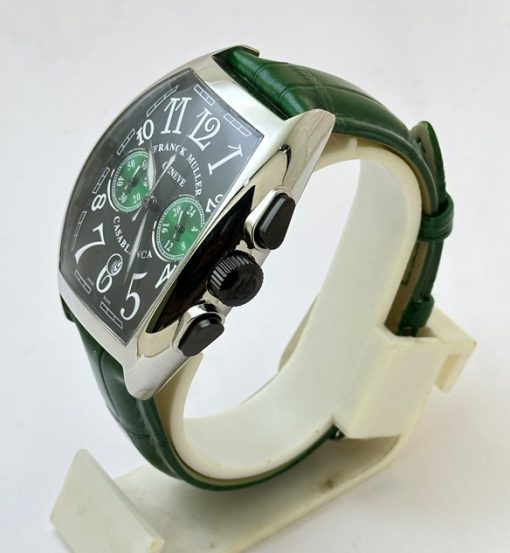 Franck Muller Casablanca Chronograph Green Leather Strap Watch - Image 3