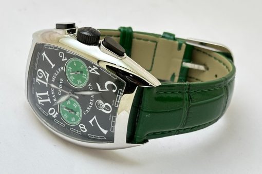Franck Muller Casablanca Chronograph Green Leather Strap Watch - Image 5