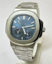 Patek Philippe Nautilus Moon Phase Power Resrve Steel Swiss Automatic Watch - Image 2