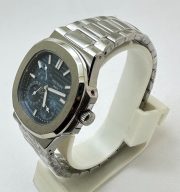 Patek Philippe Nautilus Moon Phase Power Resrve Steel Swiss Automatic Watch - Image 3