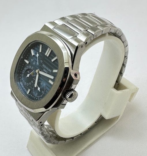 Patek Philippe Nautilus Moon Phase Power Resrve Steel Swiss Automatic Watch - Image 3