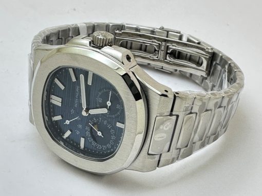 Patek Philippe Nautilus Moon Phase Power Resrve Steel Swiss Automatic Watch - Image 5