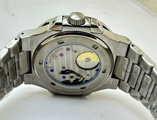 Patek Philippe Nautilus Moon Phase Power Resrve Steel Swiss Automatic Watch - Image 7