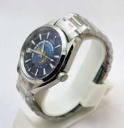 OMEGA SEAMASTER AQUA TERA WORLD TIME BLUE STEEL SWISS AUTOMATIC WATCH - Image 3