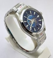 OMEGA SEAMASTER AQUA TERA WORLD TIME BLUE STEEL SWISS AUTOMATIC WATCH - Image 4
