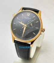 Jaeger Le Coultre Master Control Power Reserve Black Rose Gold Swiss ETA Automatic Watch - Image 2