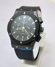 Hublot Classic Fusion Chronograph Full Black Rubber Strap Watch - Image 2