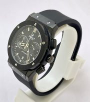 Hublot Classic Fusion Chronograph Full Black Rubber Strap Watch - Image 3