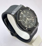 Hublot Classic Fusion Chronograph Full Black Rubber Strap Watch - Image 4