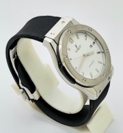 Hublot Vendom Classic White Rubber Strap Swiss Automatic Watch - Image 4