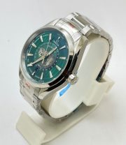 OMEGA SEAMASTER AQUA TERA WORLD TIME GREEN STEEL SWISS AUTOMATIC WATCH - Image 3