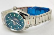 OMEGA SEAMASTER AQUA TERA WORLD TIME GREEN STEEL SWISS AUTOMATIC WATCH - Image 5