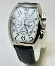 Franck Muller Casablanca Chronograph Leather Strap Watch - Image 2