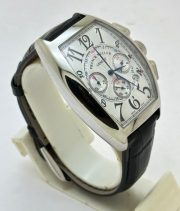 Franck Muller Casablanca Chronograph Leather Strap Watch - Image 4
