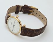 Longines La Grande Classique Ultra Slim Rose Gold Leather Strap Ladies Watch - Image 5