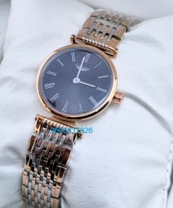 Longines Elegance La Grande Black Dual Tone Ladies Watch