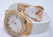 Hublot Classic Fusion Diamond White Rubber Strap Ladies Watch - Image 5