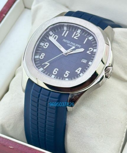 Patek Philippe Aquanaut Blue Rubber Strap Watch