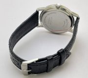 Movado Ultra Slim 2 Steel White Leather Strap Watch - Image 6