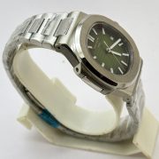 Patek Philippe Nautilus Steel Green Swiss Automatic Watch - Image 4