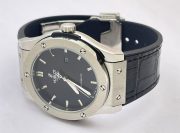 Hublot Vendom Classic Steel Black Leather Strap Swiss Automatic Watch - Image 5