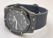 Hublot Vendom Classic Full Black Rubber Strap Swiss Automatic Watch - Image 5