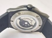 Hublot Vendom Classic Full Black Rubber Strap Swiss Automatic Watch - Image 7