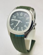 Patek Philippe Aquanaut Green Rubber Strap Swiss Automatic Watch - Image 2