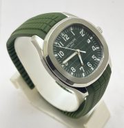 Patek Philippe Aquanaut Green Rubber Strap Swiss Automatic Watch - Image 4