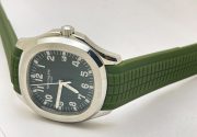 Patek Philippe Aquanaut Green Rubber Strap Swiss Automatic Watch - Image 5