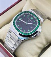 Patek Philippe Nautilus Green Emerald Swiss Automatic Watch - Image 2