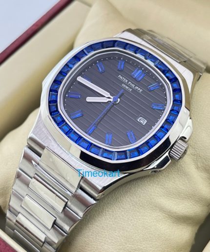 Patek Philippe Nautilus Blue Emerald Swiss Automatic Watch