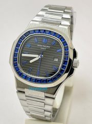 Patek Philippe Nautilus Blue Emerald Swiss Automatic Watch - Image 2