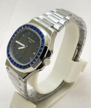 Patek Philippe Nautilus Blue Emerald Swiss Automatic Watch - Image 3
