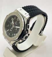 Hublot Big Bang Steel Black Rubber Strap Watch - Image 3