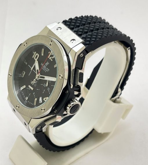 Hublot Big Bang Steel Black Rubber Strap Watch - Image 3