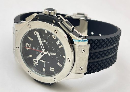 Hublot Big Bang Steel Black Rubber Strap Watch - Image 5