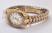 Rolex Datejust Diamond Bezel White Rose Gold Swiss Automatic Ladies Watch - Image 5