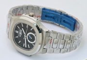 Patek Philippe Nautilus Annual Calendar Black Steel Swiss Automatic Watch - Image 5