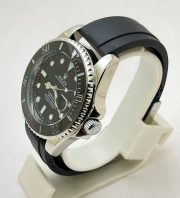 Rolex Submariner Black Rubber Strap Swiss Automatic Watch - Image 4