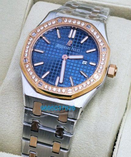 Audemars Piguet Royal Oak Diamond Blue Ladies Watch